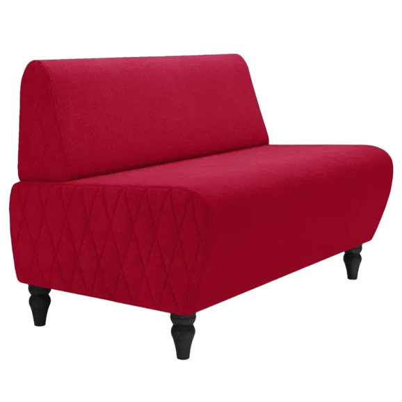 Диван Лотик, велюр, красный - фото 1