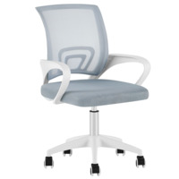 Настоящее фото товара Кресло офисное TopChairs Simple SN, серый, пластик белый, произведённого компанией ChiedoCover