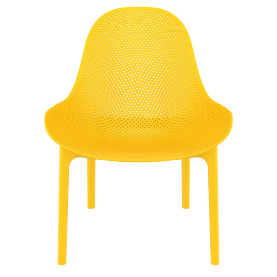 Лаунж-кресло пластиковое Грау, желтый - фото 1