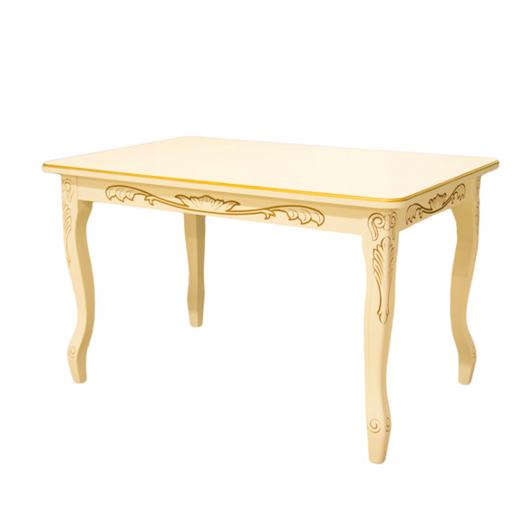 Стол раздвижной Клэнт, массив бука, молочный - фото 3