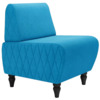 Кресло Лотик велюр, голубой