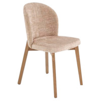 Настоящее фото товара Стул кухонный Gist, бежевый, орех светлый, произведённого компанией ChiedoCover