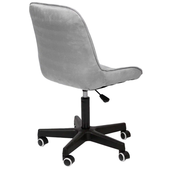 Стул Мускус, пластик, велюр, серый, черный - фото 4