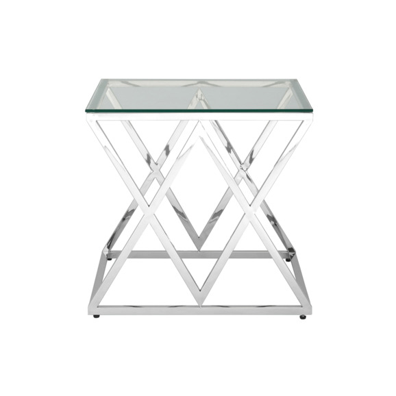 Журнальный стол Инсигния 55 x 55 серебро - фото 2