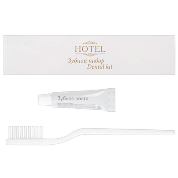 Зубной набор HOTEL, зубная щётка + зубная паста 5 г - фото 1