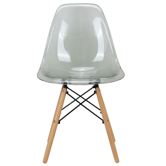 Стул Eames прозрачный серый - фото 2