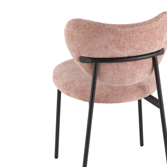 Стул Рина, шенилл пыльно-розовый - фото 5