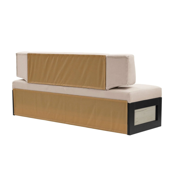 Диван для кухни Оттион 174 дуб крафт белый, бежевый - фото 4