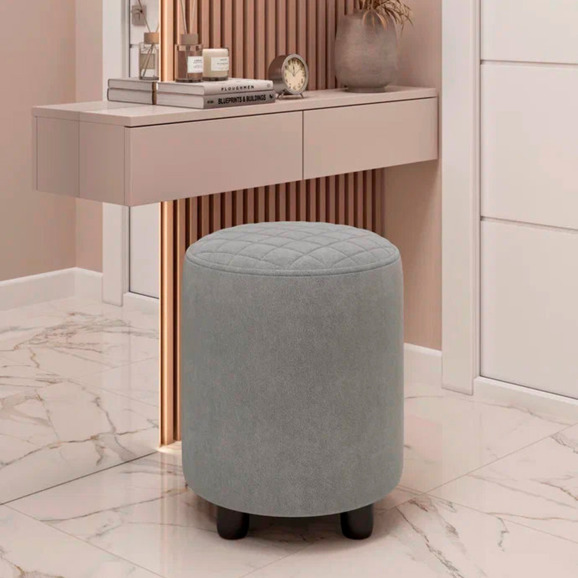 Пуф Тепал, велюр, светло-серый - фото 5