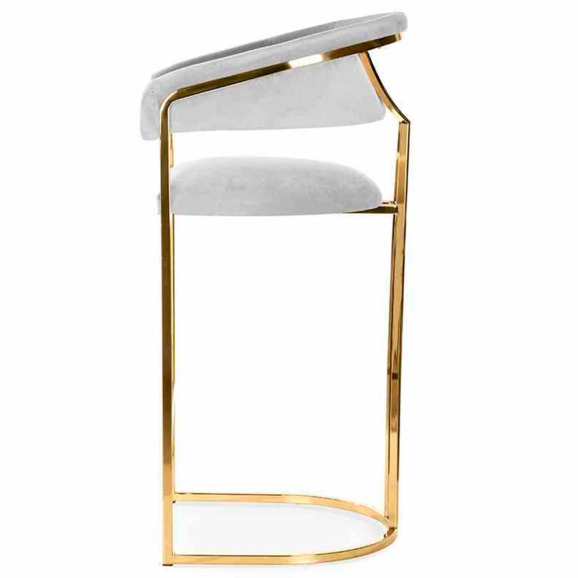 Стул барный Equinox, серый, золотой Стул барный Equinox, серый, золотой - фото 3