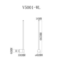 Настенный светодиодный светильник V5001-WL Ricco