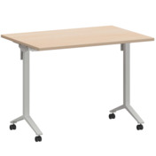 Фотография товара Стол мобильный складной бук, белый, 22 мм, 100*70 от компании ChiedoCover.