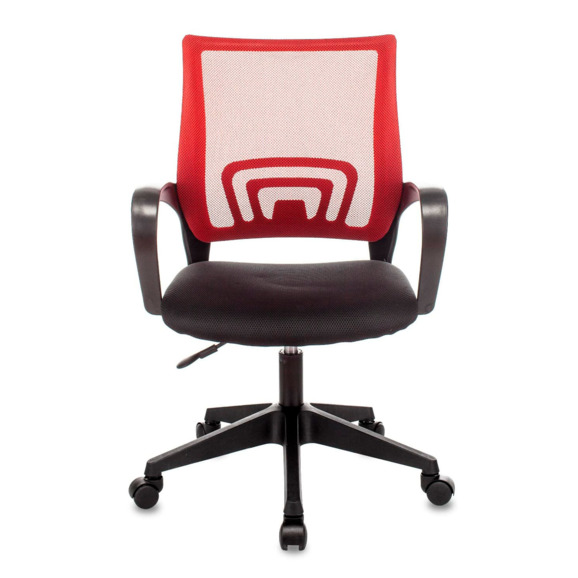 Кресло офисное TopChairs ST-Basic сетка/ткань красный - фото 3