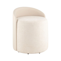 Фотография Пуф Тея спинка экокожа, сиденье шенилл, бежевый от производителя ChiedoCover, картинка продукции, реальное фото товара Настоящее фото товара Пуф Тея спинка экокожа, сиденье шенилл, бежевый, произведённого компанией ChiedoCover