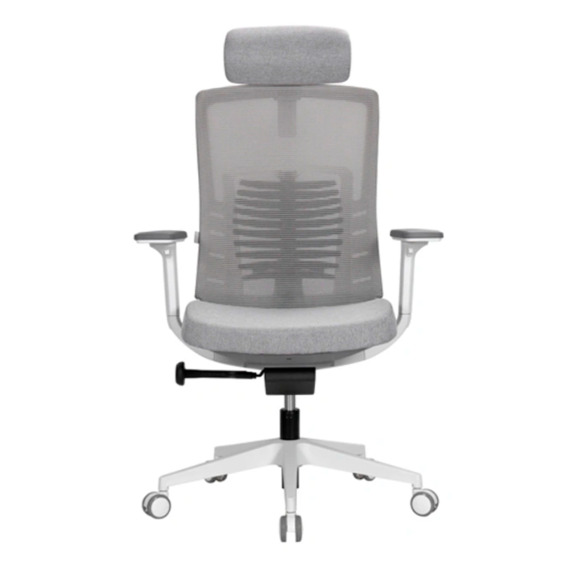 Офисное поворотное кресло Sparx ft-6 raze white / grey, mesh / fabric , светло-серый - фото 4