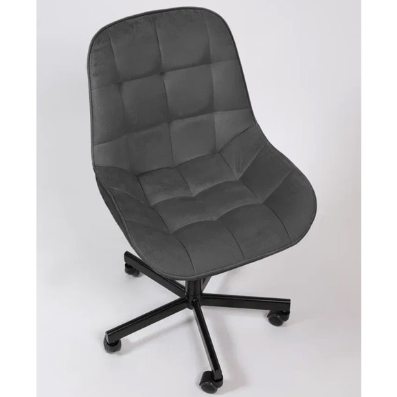 Стул Мускус, пятилучие, велюр, темно-серый, черный - фото 6