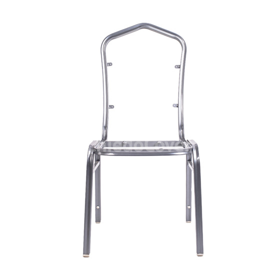 Каркас стула стальной, серебряный  - фото 4