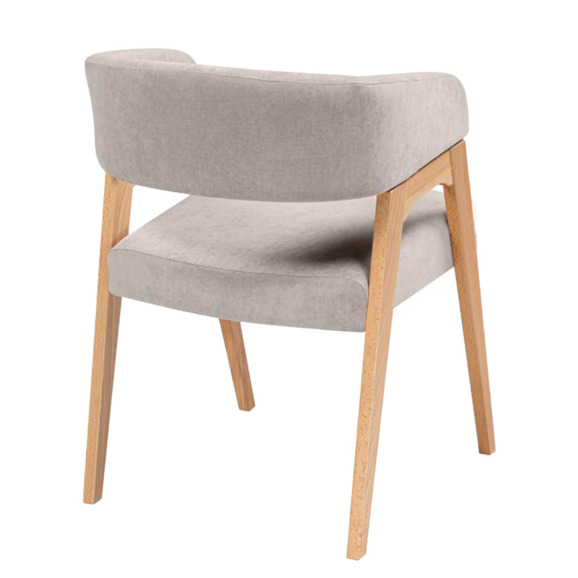 Деревянный стул Невада 1 ткань 231 / светлое дерево - фото 4