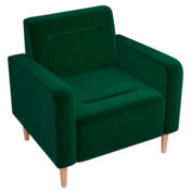 Фотография товара Кресло Папилла, велюр, зеленый от компании ChiedoCover.