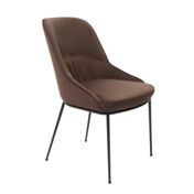 Фотография товара Кресло Этна коричневое, основание черный металл от компании ChiedoCover.