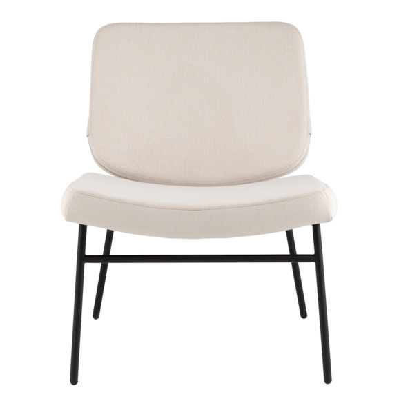 Кресло Abby, велюр молочный - фото 2