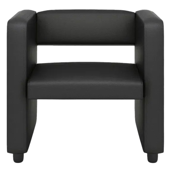 Кресло Тепал, экокожа, черный - фото 2