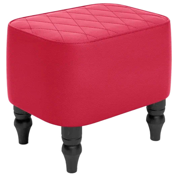 Пуф Лотик, экокожа, красный Пуф Лотик, экокожа, красный - фото 1