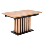 Фотография товара Стол обеденный Virtue, раскладной, дуб артизан, черный от компании ChiedoCover.