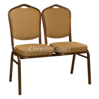 Настоящее фото товара Секция стульев Хит - коричневый, ромб коричневый, произведённого компанией ChiedoCover