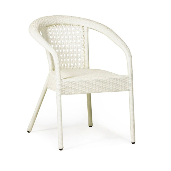 Кресло плетеное Ченнаи, белое - фото 1