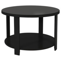 Настоящее фото товара Стол журнальный Jazz 700, черный, произведённого компанией ChiedoCover