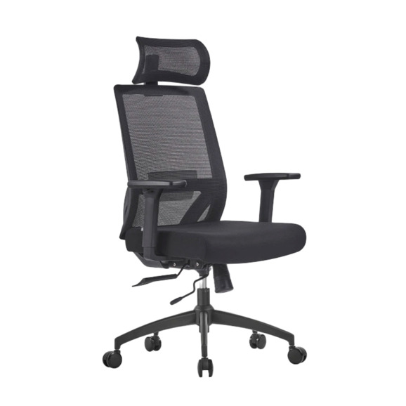 Офисное поворотное кресло Sparx fx-14 toro plus black / black - фото 1