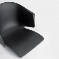 Кресло пластиковое Форта, черный