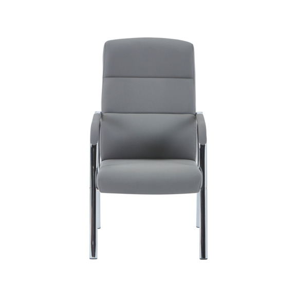 Кресло Сити, экокожа, серый - фото 2