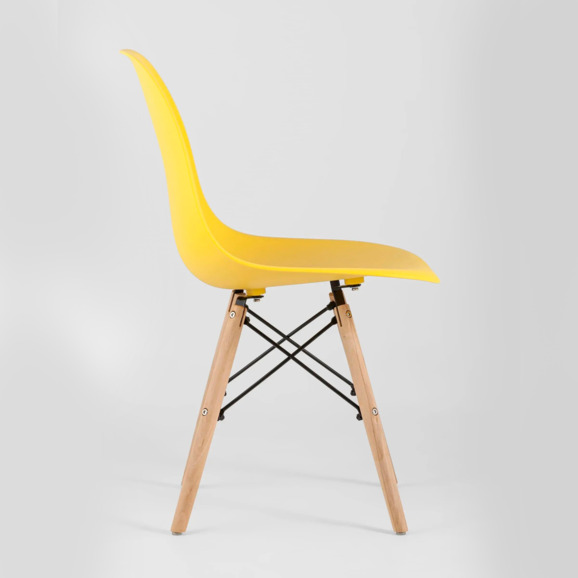 Стул Eames DSW желтый - фото 3