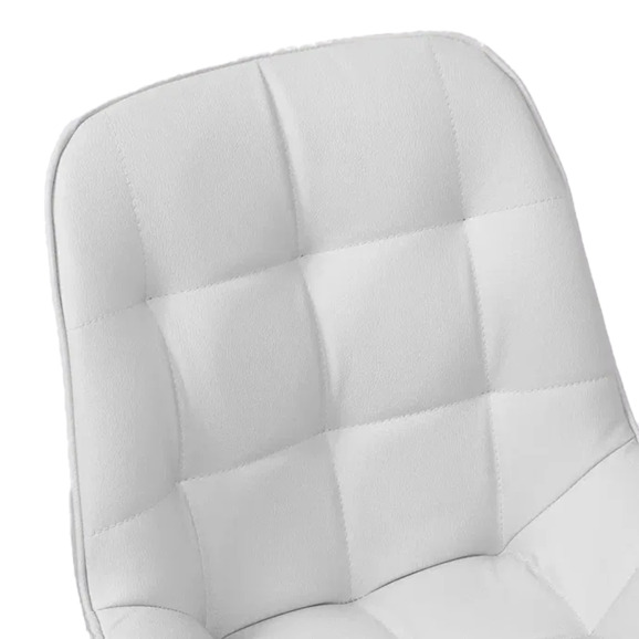 Стул Мускус, пирамида, кожа, белый, черный - фото 7