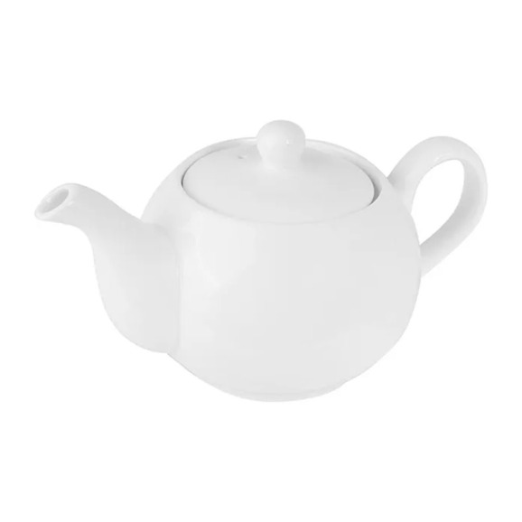 Чайник заварочный с металлическим ситом, фарфор 0,45 л - фото 1