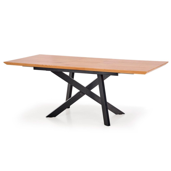 Стол раскладной Apprehension, дуб золото, чёрный, 180-240 Стол раскладной Apprehension, дуб золото, чёрный, 180-240 - фото 2