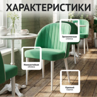 Фотография Стул Тони, аквамарин / белый вельвет, белые ножки Фотография товара Стул Тони, аквамарин / белый вельвет, белые ножки от компании ChiedoCover.