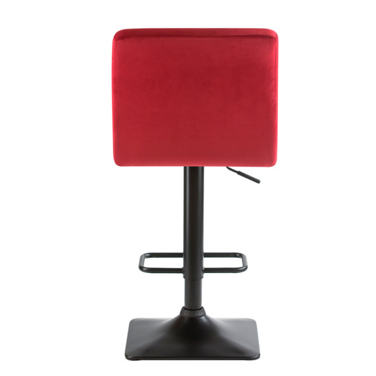 Барный стул РИГА, велюр бордовый - фото 4