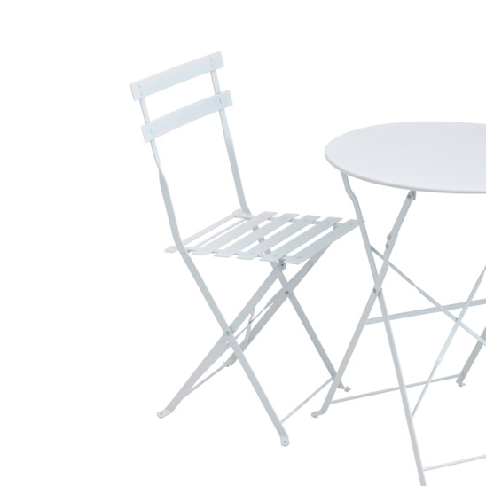  Комплект стола и двух стульев Бистро белый - фото 3
