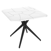 Фотография товара Пластиковый стол Montessero, белый, черный от компании ChiedoCover.