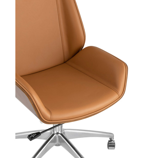 Кресло руководителя TopChairs Crown, коричневое - фото 6
