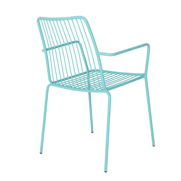 Стул Лион с подлокотниками, бирюзовый RAL 6027 Стул Лион с подлокотниками, бирюзовый RAL 6027 - фото 4