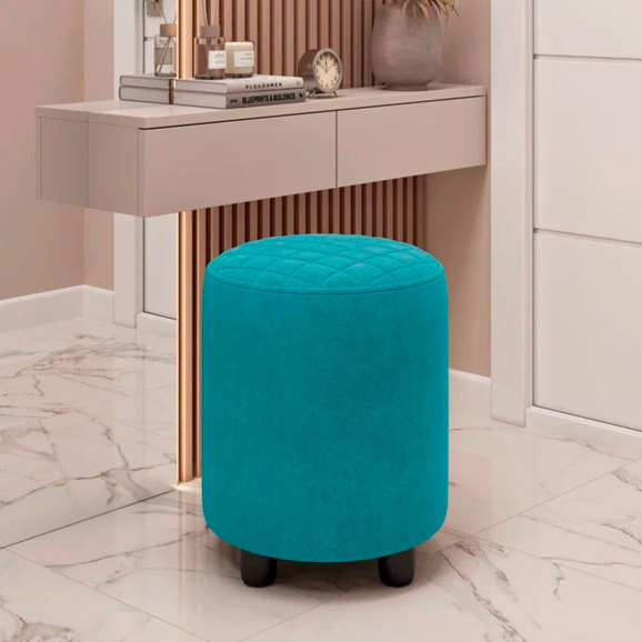 Пуф Тепал, велюр, голубой - фото 5