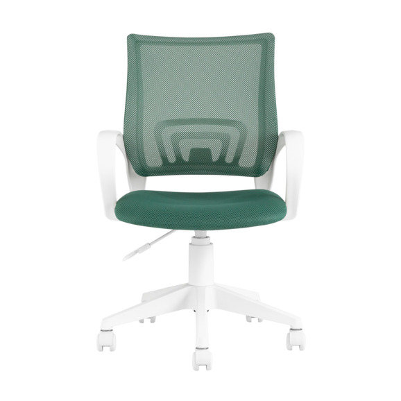 Кресло офисное TopChairs ST-BASIC-W зеленый крестовина пластик белый - фото 3