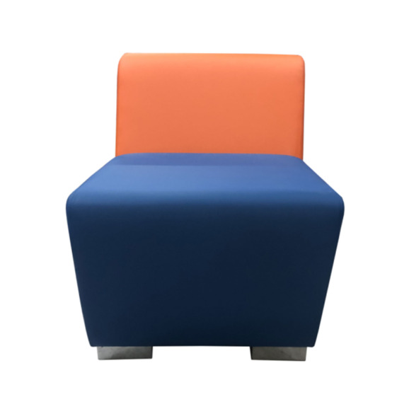 Секция Бальдор одноместная, оранжево-синяя - фото 4