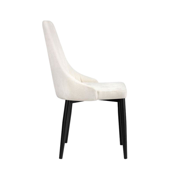 Стул на металлокаркасе Kora white / black - фото 3