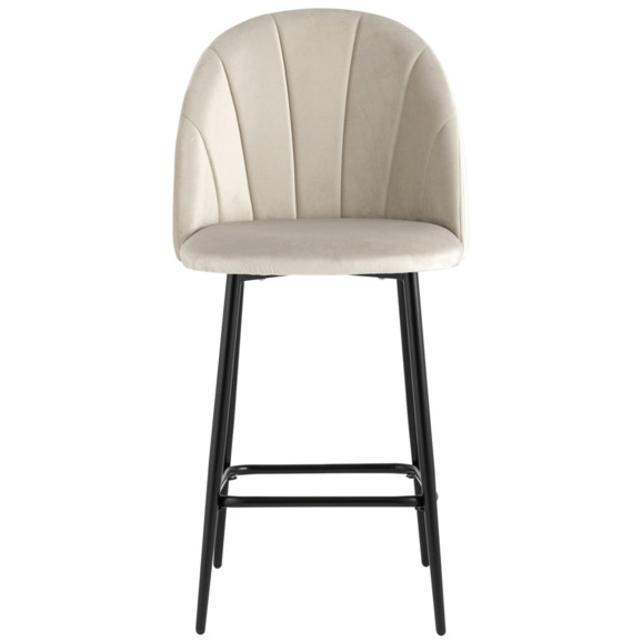 Стул полубарный Логан SN, велюр, бежевый - фото 2