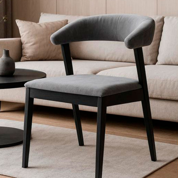 Деревянный стул Токио 2 ткань 234 / черное дерево - фото 7